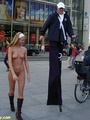 Talk of nude in public lass with stilt - Picture 3