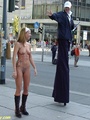 Talk of nude in public lass with stilt - Picture 5