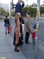 Talk of nude in public lass with stilt - Picture 8