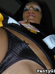 This dark-haired cheerleader loves - Sexy Women in Lingerie - Picture 2