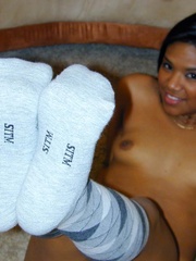 Cocoa cutie Emy in her cotton socks - Sexy Women in Lingerie - Picture 12