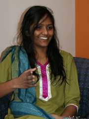 Nasty indian gf taking off her green outfit - XXX Dessert - Picture 1