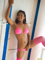 Loving her pink bikini and stroking her - Picture 2