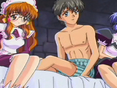 Lucky anime dude undressed and involved two gorgeous - Picture 4