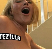 Swarth blonde swallows thick cock and then takes&hellip;