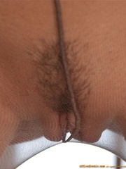 Brunette secretary in pantyhose tears it - XXX Dessert - Picture 12