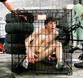 Cool gay fucking in the college garage