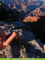 Hot blonde Tatyana posing in mountains - Picture 11