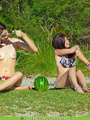 Cool erotic pics of two girls sunbathing - Picture 2