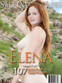 Red Elena with bit tits posing naked in - Picture 1