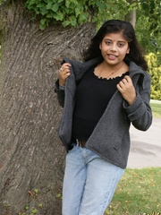 Shameless Indian teen in jeans shows off her big - XXXonXXX - Pic 4