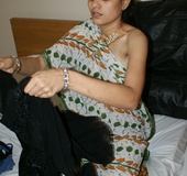 Ponytailed Indian chick Jasmine trying to put on&hellip;