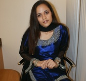 Hot Indian girl in nice blue national costume&hellip;