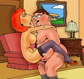 Redhead toon sexy babe Lois Griffin in dirty fuck&hellip;