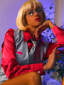 Lustful secretary in glasses, pink - Picture 1