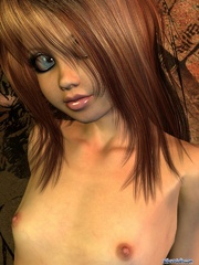 Cool long-haired 3d chick with small tits - Cartoon Porn Pictures - Picture 9