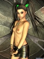 Lovely brunette3d toon teen with long - Picture 10