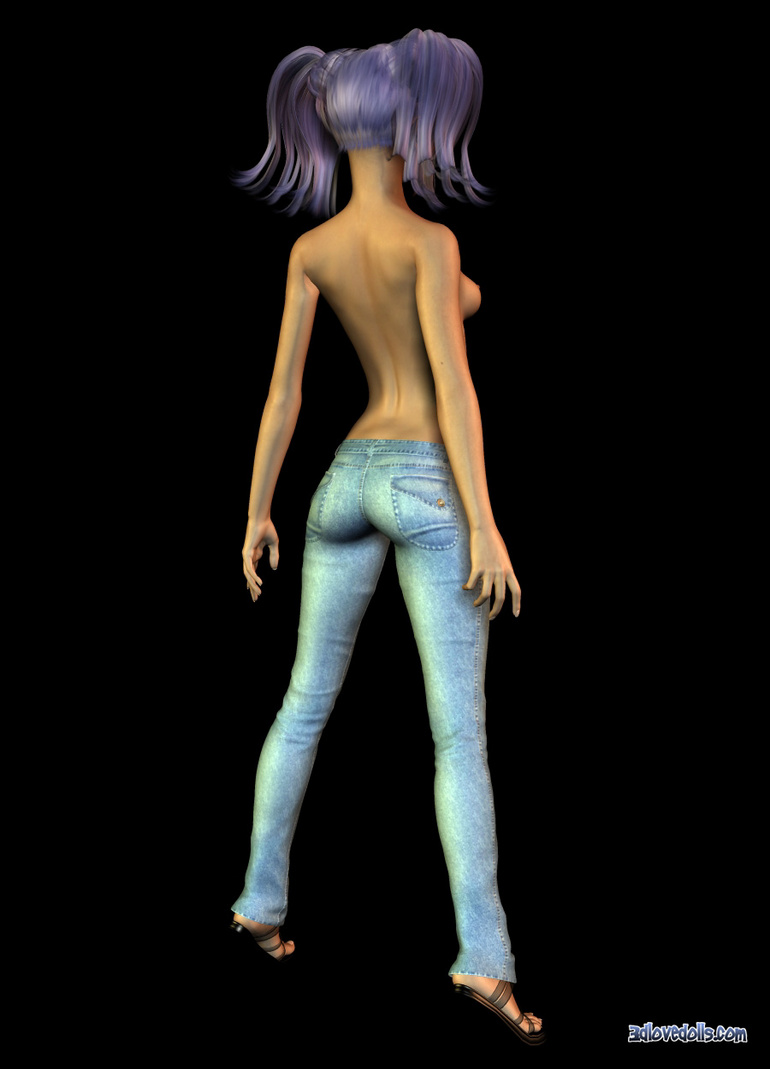 Cool 3d toon chick with purple - Cartoon Porn Pictures - Picture 1