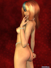 Lovely 3d teen girl with nice hair and shaggy - Cartoon Porn Pictures - Picture 4