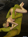 Green monster banging hard small 3d teen - Picture 2