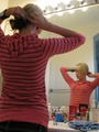 Hot petite blonde puts on her make-up in - Picture 8