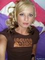 Dirty blonde teen bitch gets nude and - Picture 2