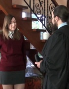 Man in a suit and with a beard spanking bad girl&hellip;