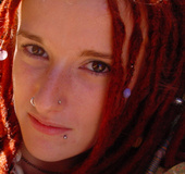 Red teen girl with dreads and piercing shooting&hellip;