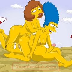 Famous heroes from Simpsons made a real orgy - Cartoon Sex - Picture 1