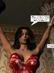 Bodacious brunette babe in a red corset - BDSM Art Collection - Pic 8