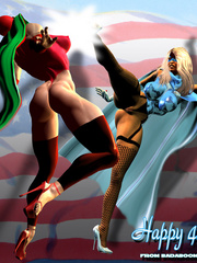 Awesome naked 3d toon blonde gets - BDSM Art Collection - Pic 1