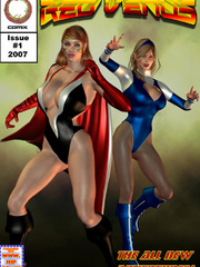 Awesome 3d adult toon with three busty - BDSM Art Collection - Pic 5
