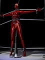 Hot 3d toon girl bound to a bdsm device - Picture 1