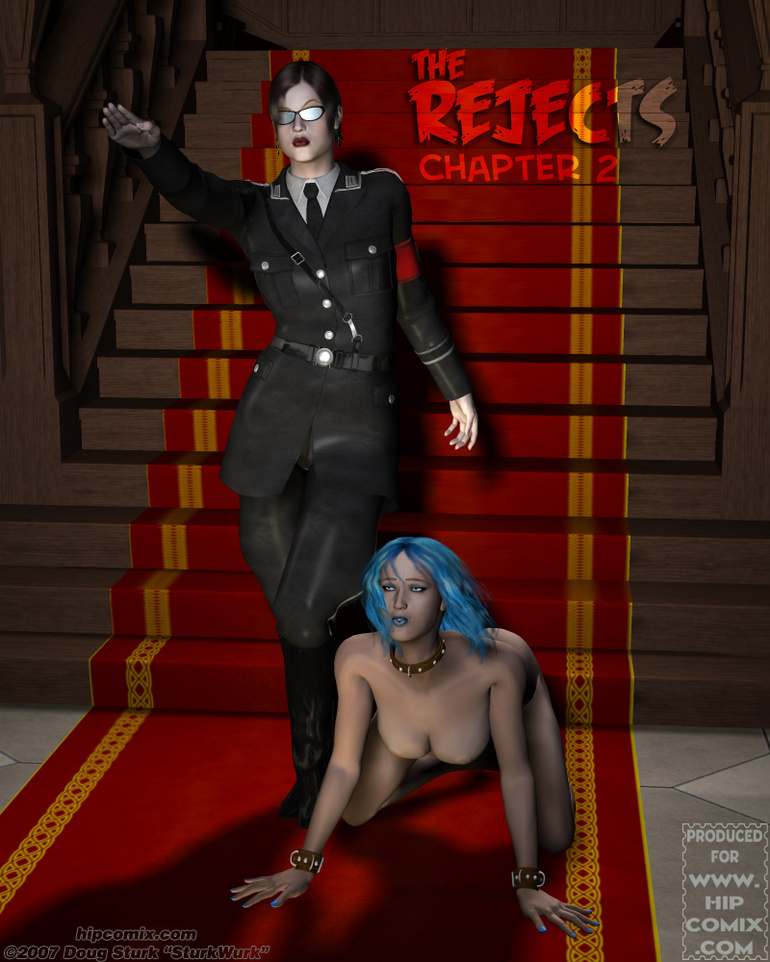 Kinky mistress in Hitler's suit - BDSM Art Collection - Pic 4