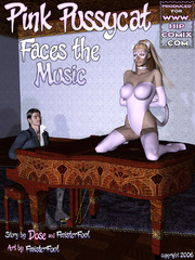 Two sexy 3d toon girl are made to kiss - BDSM Art Collection - Pic 7