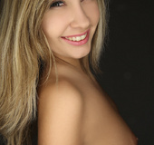 Blonde naked teen in shoes