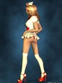 Sexy blond 3D shemale as a nurse - Picture 3
