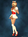 Sexy blond 3D shemale as a nurse - Picture 9