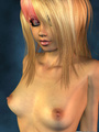 Completely nude blond 3D shemale with - Picture 8