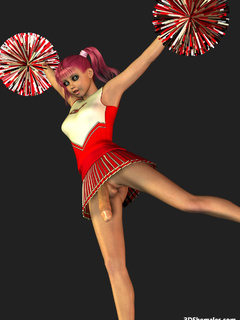 240px x 320px - Sexy 3D cheerleader shemale dancing in dress - Cartoon Porn ...