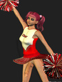 Sexy 3D cheerleader shemale dancing in - Picture 4