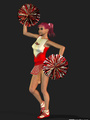Sexy 3D cheerleader shemale dancing in - Picture 5