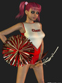 Sexy 3D cheerleader shemale dancing in - Picture 9