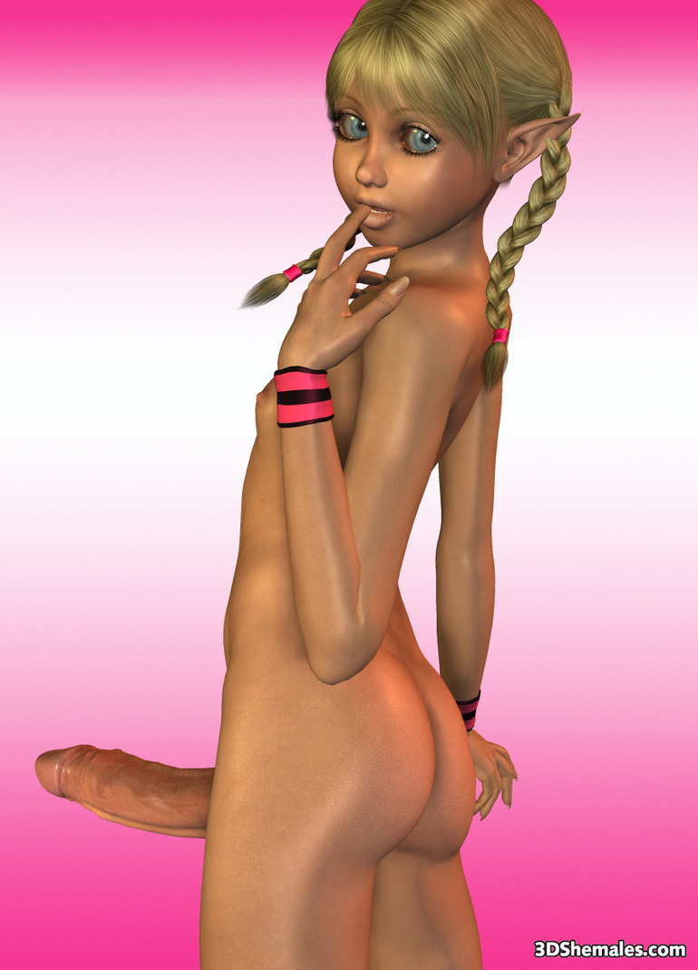 Naked blond 3D shemale has a - Cartoon Porn Pictures - Picture 2