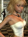 Blond 3D shemale babe wearing top, - Picture 6
