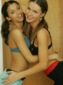 Topless brunnette shows her girlfriend - Picture 7