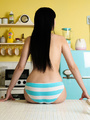 Nude and sexy black hair Asian cook gets - Picture 3