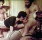 Horny sweetie banged by two guys in the seventies&hellip;