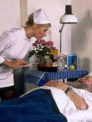 Classic blond nurse seduces horny old - XXX Dessert - Picture 9