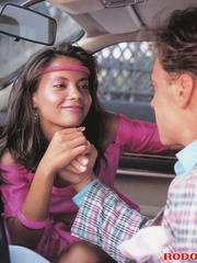 A horny retro dude screwing a cute ebony - XXX Dessert - Picture 3